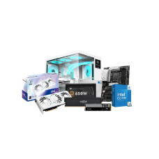 Intel Core i5-14600K & Intel Arc B580 12GB DDR5 White Gaming PC